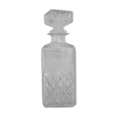 Carafe in chiseled glass 60's