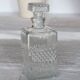 Vintage pressed glass whisky decanter