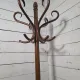 Curved antique wooden parrot