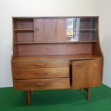 Glazed teak vintage buffet
