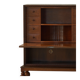 Modern Danish secretary, unique handmade oak, mid-20th century.