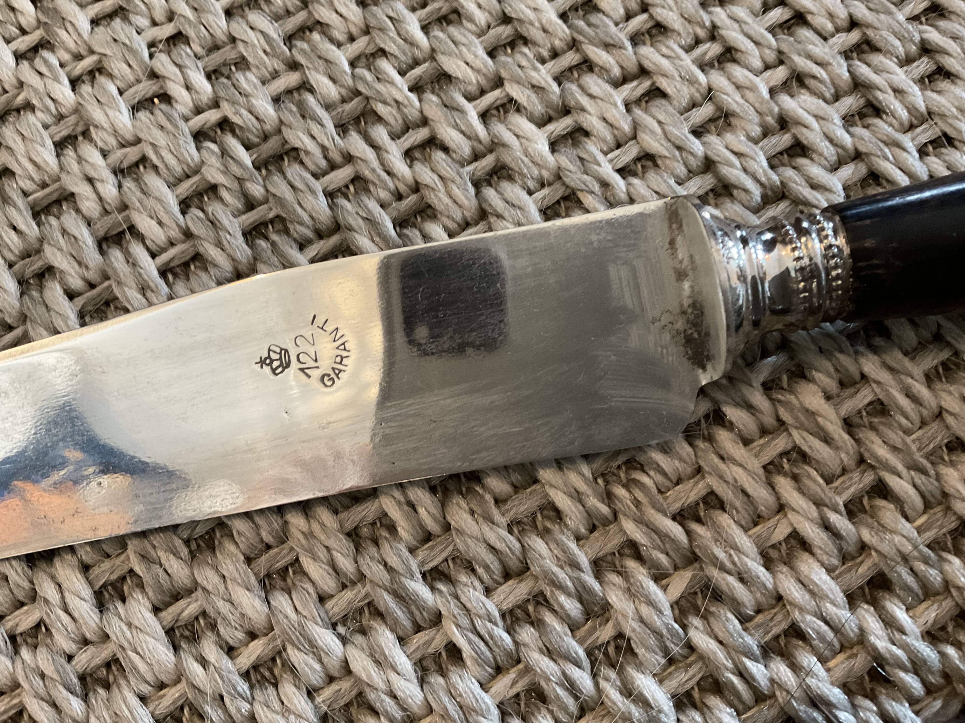 Service cutlery.silver metal