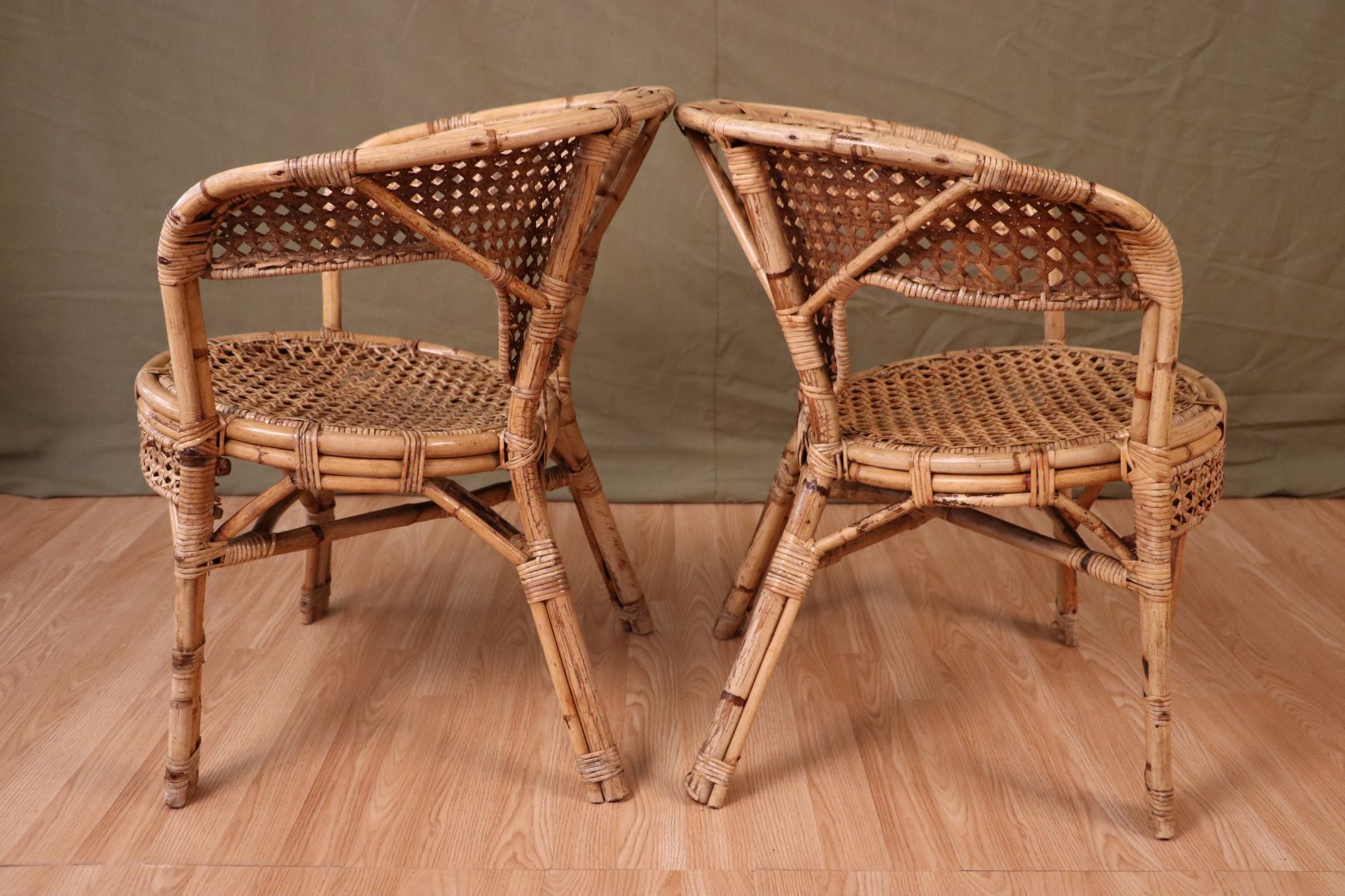 Series 4 rattan armchairs
