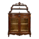 Vitrine galbée époque Napoléon III en acajou