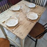 Farmhouse table in beech early twentieth century