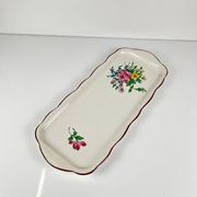 Cake dish KG Lunéville, model "Réverbère", rose pattern
