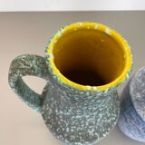 Set of Two Pottery Fat Lava "Supercolor" Vases by Scheurich Germany WGP