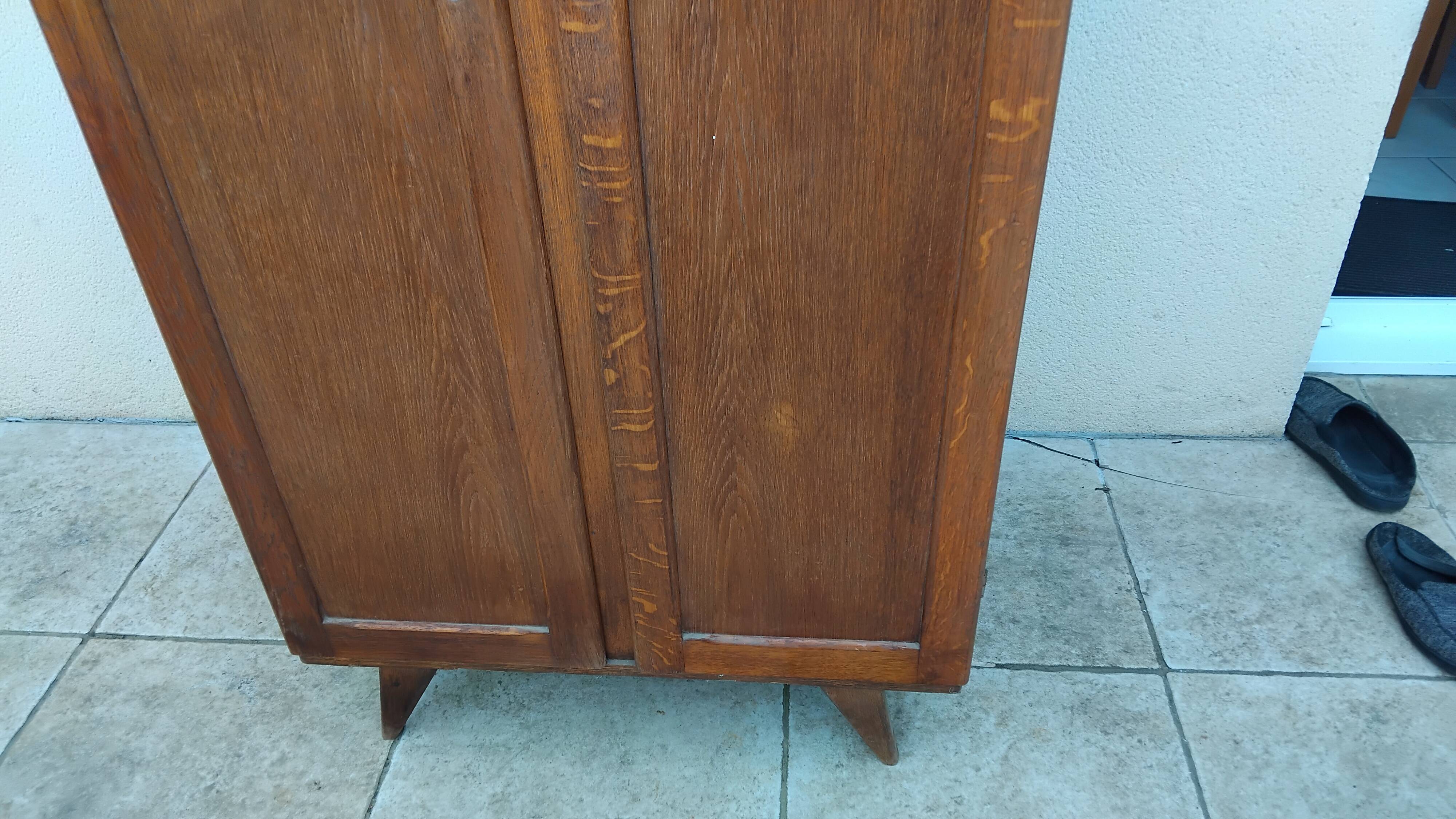 Old small double vintage wardrobe
