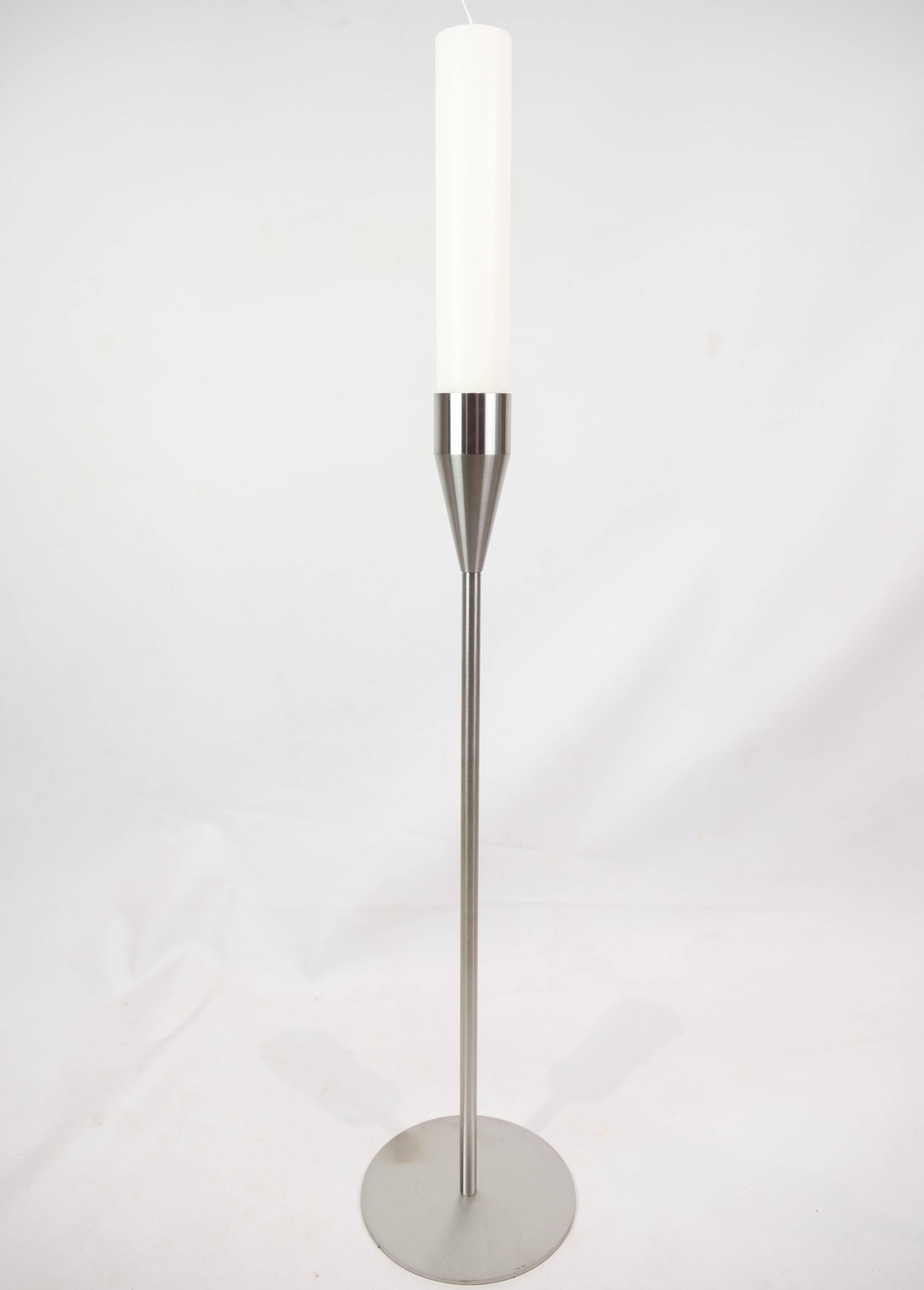 Jupiter maxi candlestick made in stainless steel for piet hein