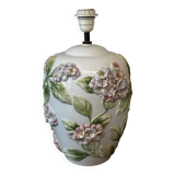 Chaumette Model Hortensias Lamp Base - Barbotine H 40 cm