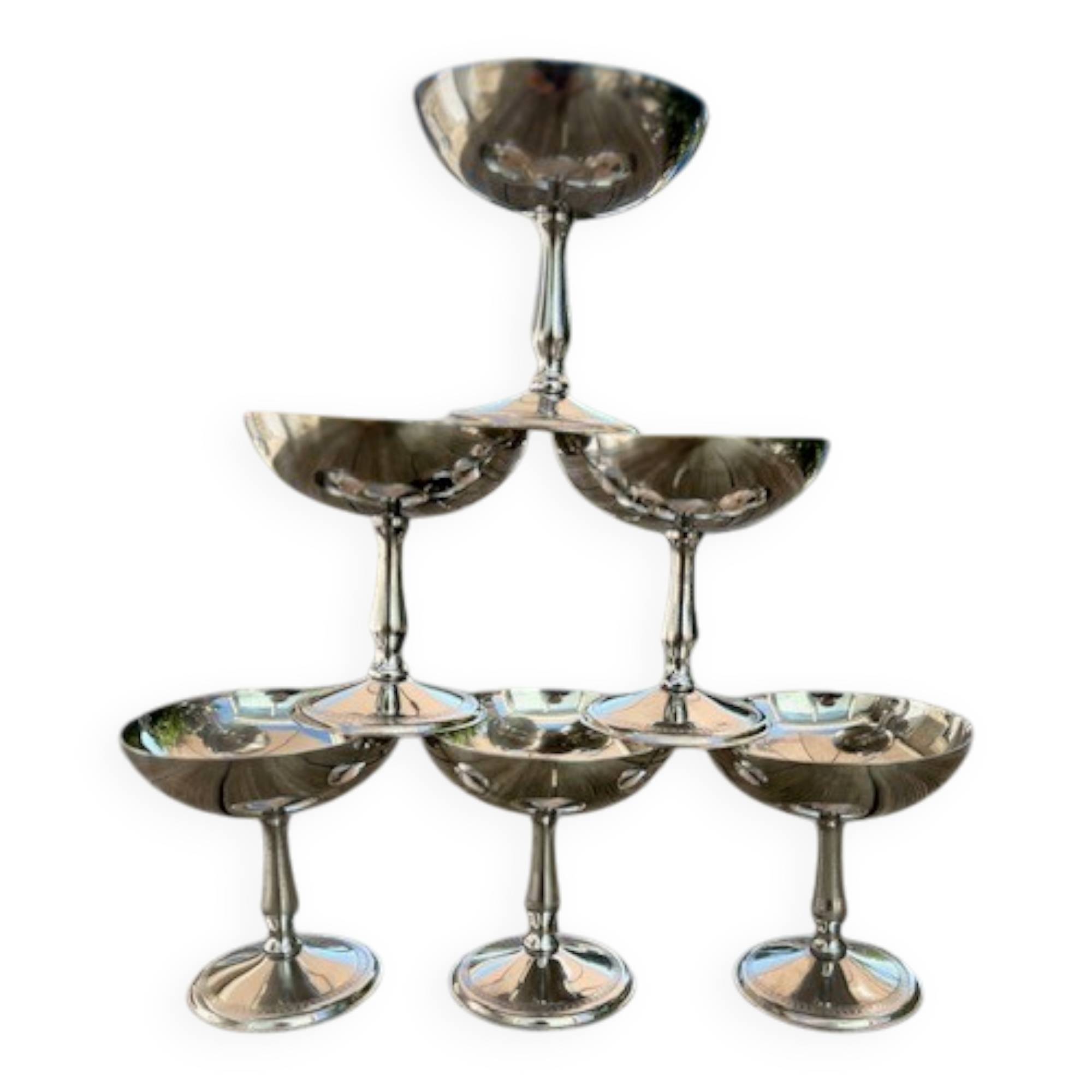 Coupes à glace, à dessert en Inox