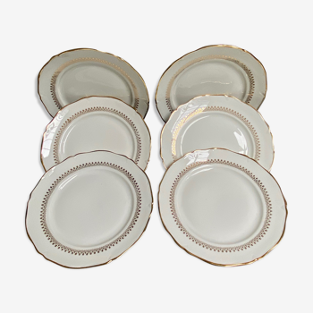 Dessert plates made of Sologne porcelain