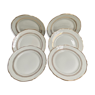 Dessert plates made of Sologne porcelain
