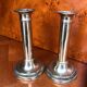 Pair of antique brass candlesticks