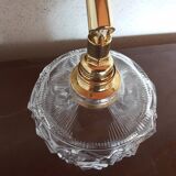 Pair of vintage molded glass wall sconces