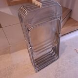 5 vintage 70'S chairs + Giancarlo Piretti Castelli support