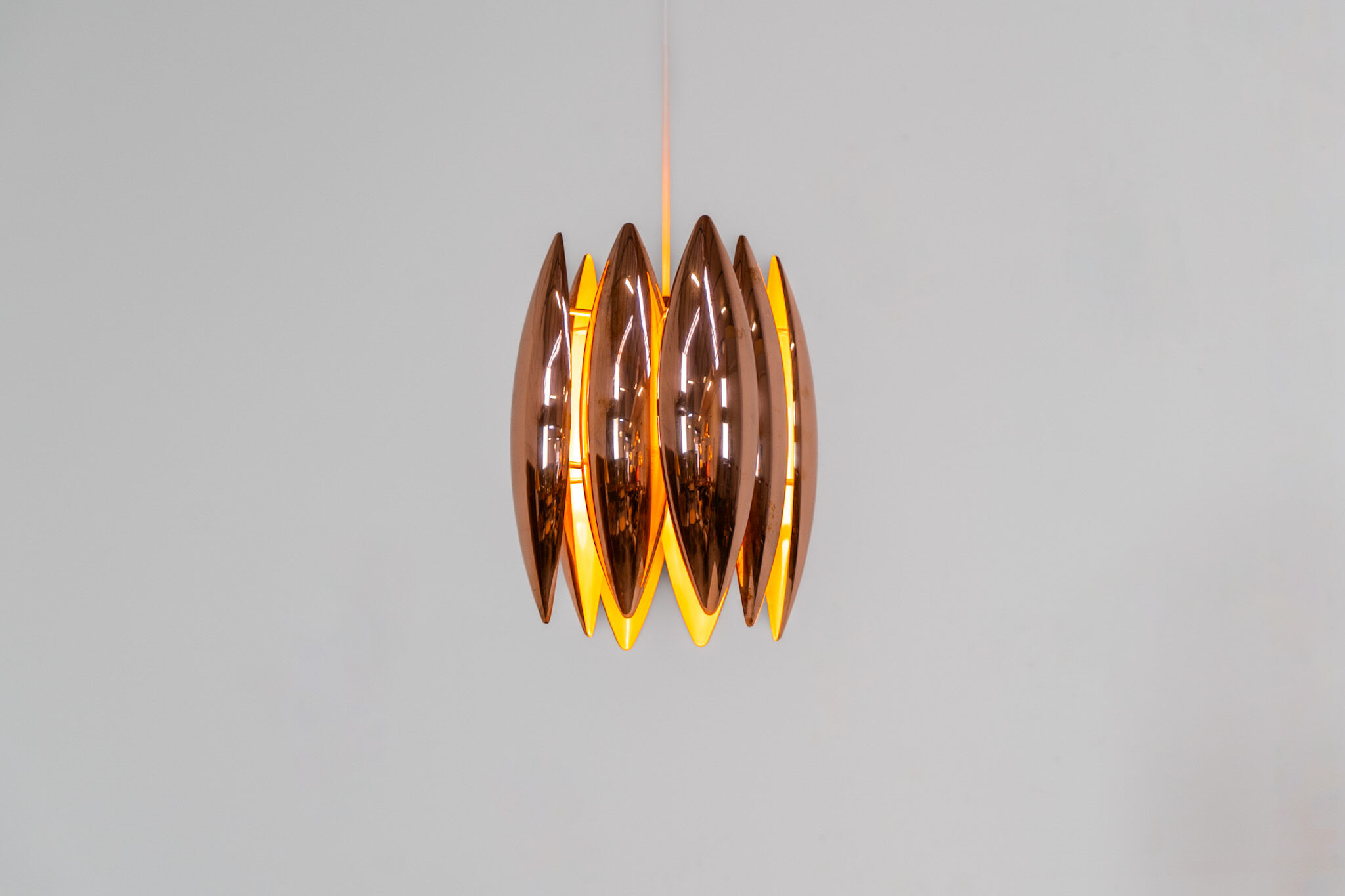 Copper “Kastor” pendant by Jo Hammerborg