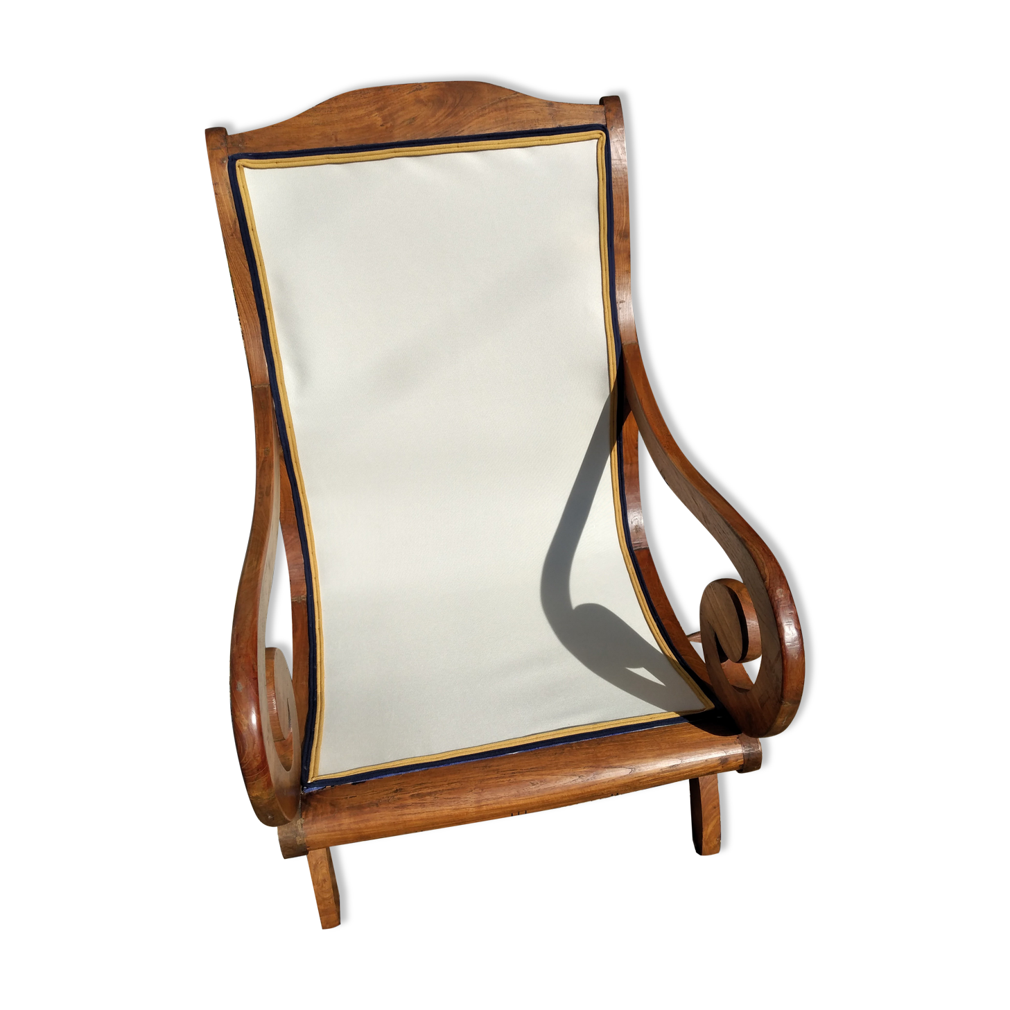 Colonial teak armchair