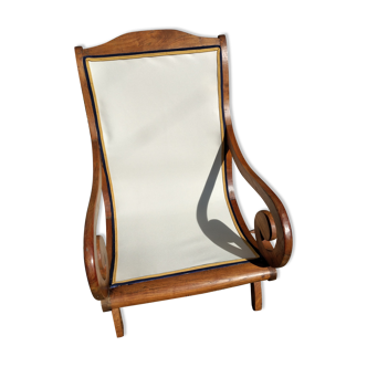 Fauteuil colonial en teck