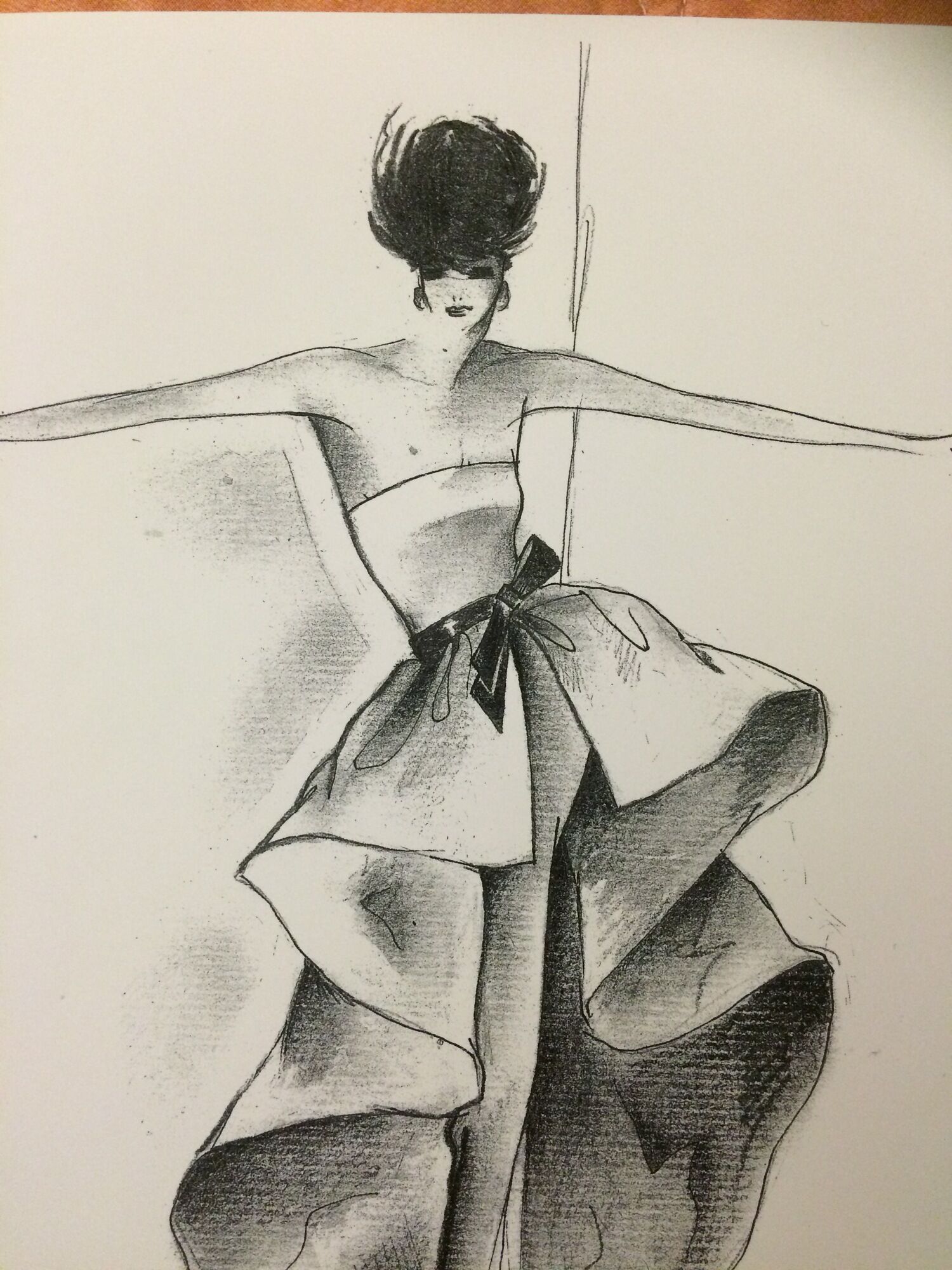 Great illustration of pierre cardin press mode - time: end of the early 1980s