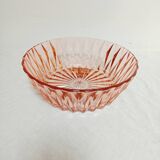 Pink glass bowl