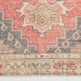 4x8 Red Geometric Turkish Rug 127x247Cm SK 22752