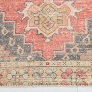 4x8 Red Geometric Turkish Rug 127x247Cm SK 22752