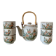 Vintage flowered stoneware tea service