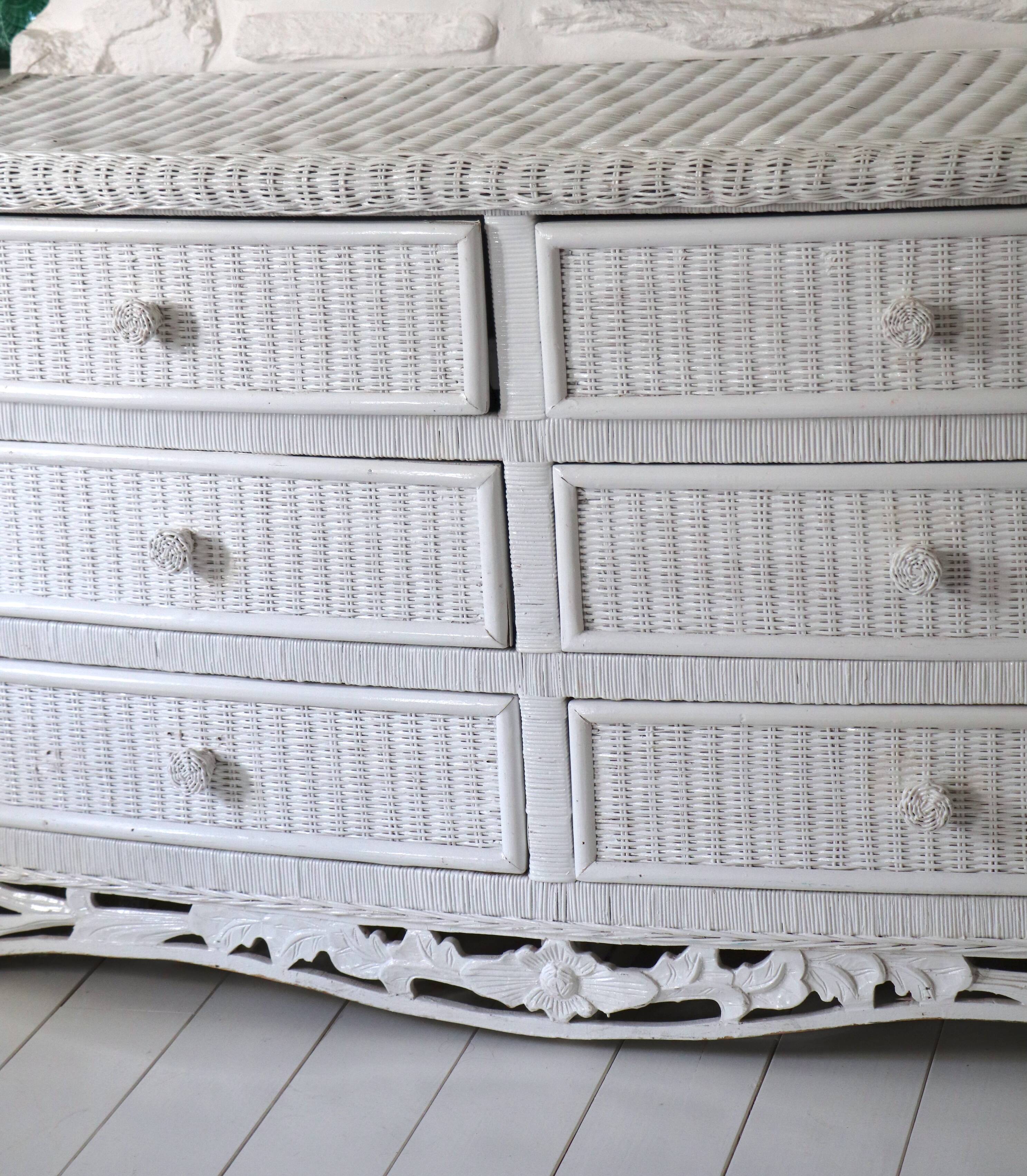 Wicker commode, 20th century