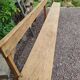 Oak church bench