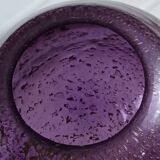 Purple Murano glass pocket bowl with aventurine – attributed to Seguso