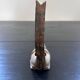 Zoomorphic ashtray in patinated bronze