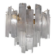 Contemporary Venied-White “Listelli Alabastro” Murano Glass Style Chandeli