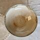 Antique ironstone salad bowl - Patina - Green and orange floral decoration