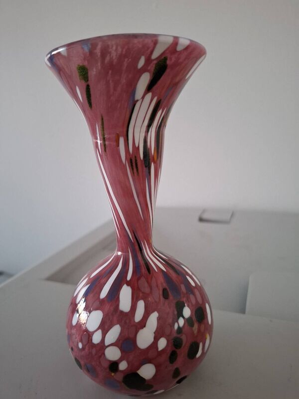Vase soufflé moucheté de Biot