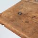 Table de bar/bistro industrielle avec pieds en fonte et plateau en bois, Belgique 192