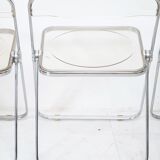 Suite of 4 Plia chairs by Giancarlo Piretti for castelli
