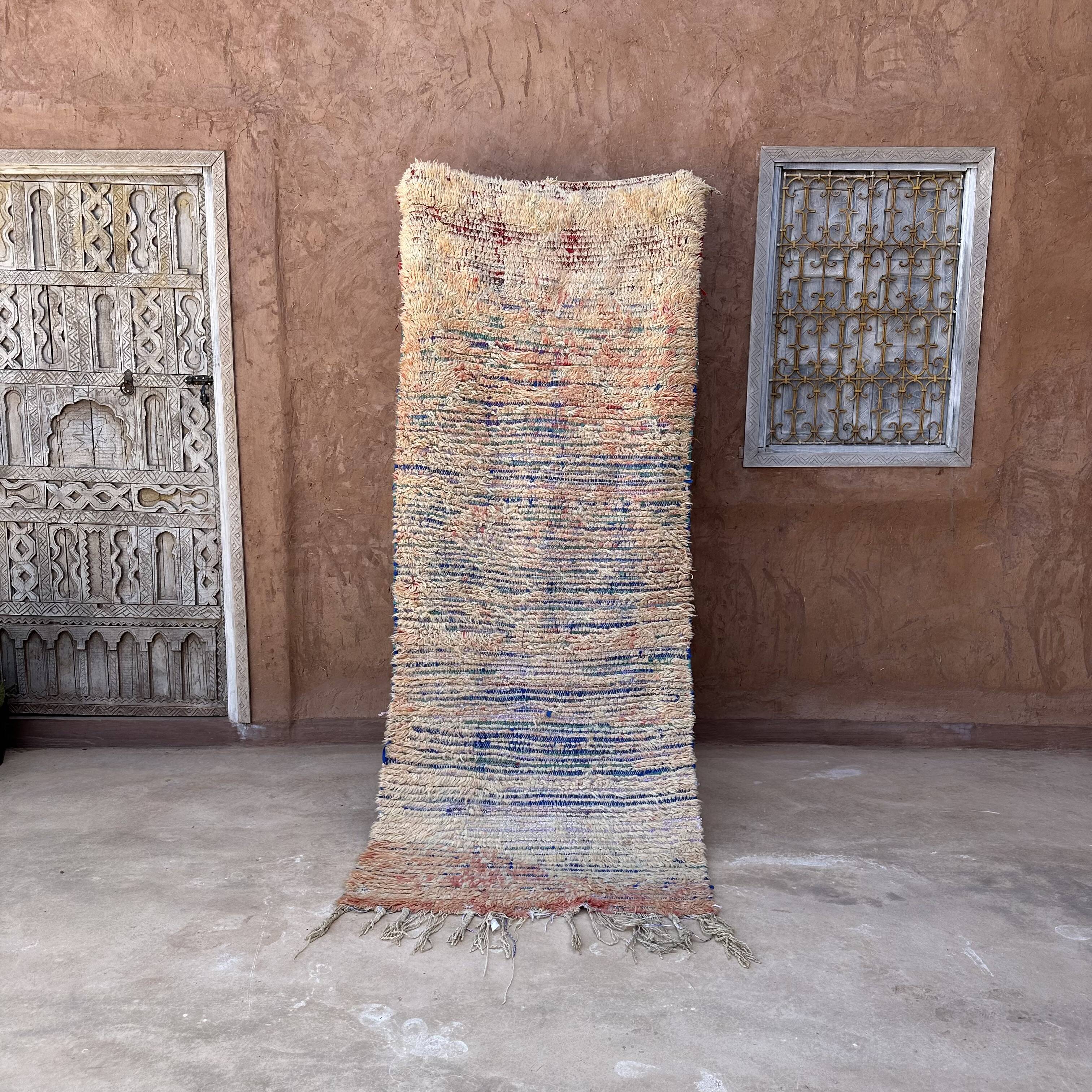 Old Berber carpet 93 x 238 cm