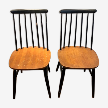 Paire de chaises scandinave d'Ilmari Tapiovaara