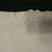 Beau drap brodé , monogrammé