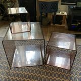 Set of 3 Michel Dumas nesting cube modules (+ free tray)