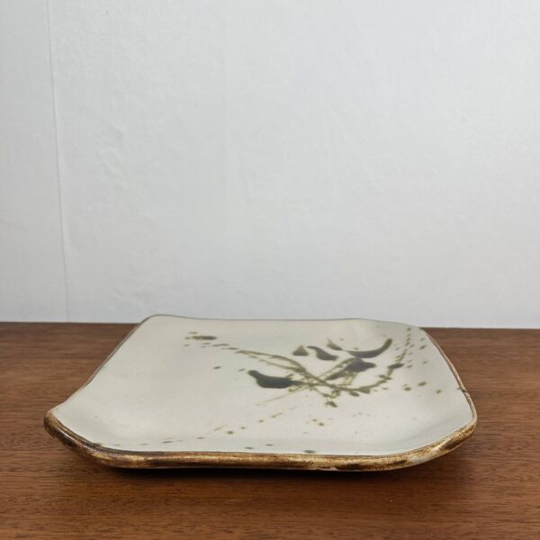 Plat carré ''La Colombe'', 1950/60, madeleine Brault