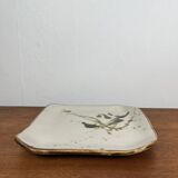Square dish "La Colombe", 1950/60, Madeleine Brault