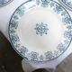 Series of 10 old Terre de Fer plates by L.G. for the earthenware factory of Clairefontaine