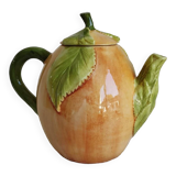 Apricot slip teapot