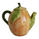Apricot slip teapot