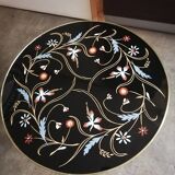 Tripod glass coffee table 1960