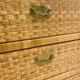 Mid-Century Modern Dresser, Rattan