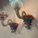 Murano glass wall lights from the 1960s