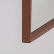 Danish teak mirror by Kai Kristiansen for Aksel Kjersgaard, 1960s